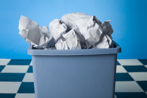 Properly loaded commercial skip for efficient waste handling