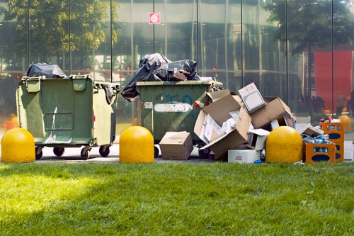 Material being sorted at a local transfer station near Kingston for recycling